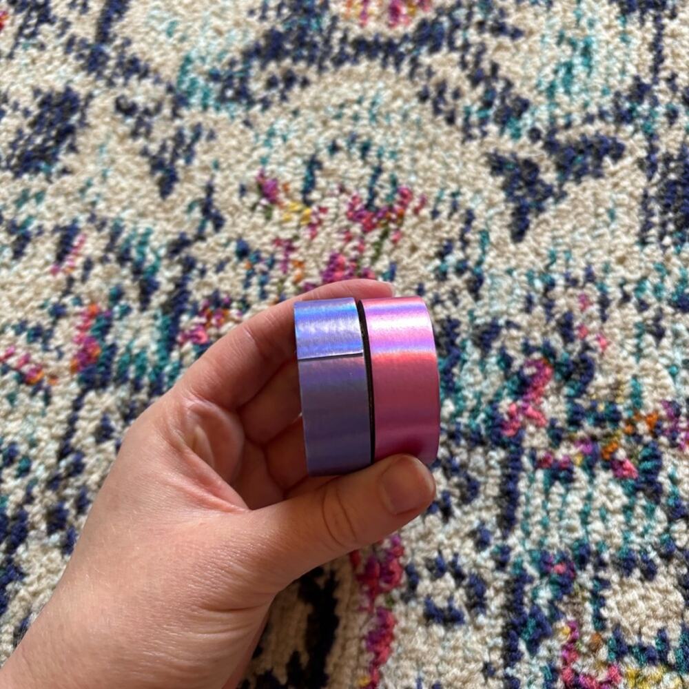 Scotch Expressions Iridescent Tape Pink Purple Set of 2 Craft